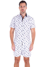 Nautical Print Set White (222029/223120)