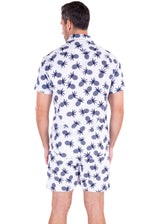 223121 - White Tropical Print Shorts