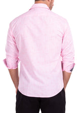 222243 - Pink Button Up Long Sleeve Dress Shirt