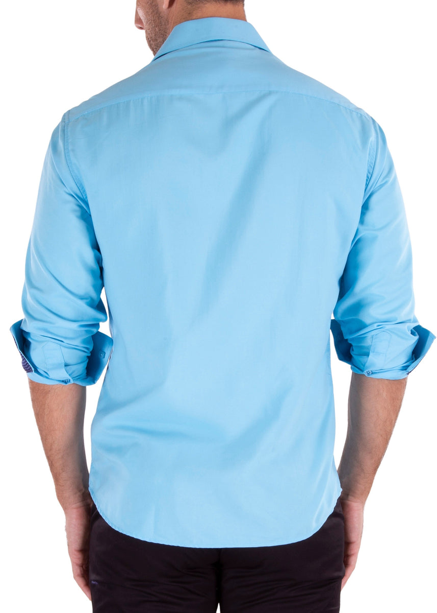 222309 - Turquoise Long Sleeve Shirt– NEO NYC, INC.