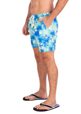 223106 - Turquoise Tropical Print Shorts