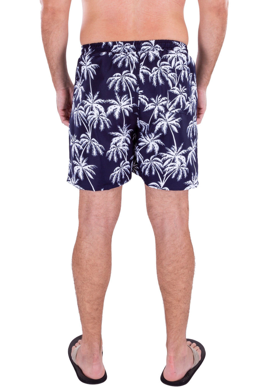223111 - Navy Tropical Print Shorts