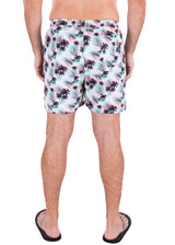 223115 - White Tropical Print Shorts