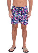 223119 - Royal Blue Tropical Print Shorts