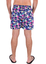 223119 - Royal Blue Tropical Print Shorts