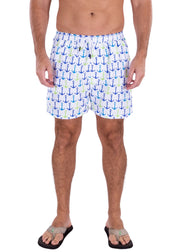 223133 - White Nautical Print Shorts