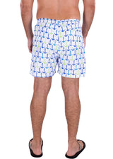 223133 - White Nautical Print Shorts