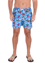 223135 - Blue Tropical Print Shorts