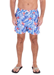 223137 - White Tropical Print Shorts