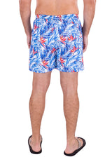 223137 - White Tropical Print Shorts