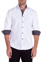 232233 - White Button Up Long Sleeve Dress Shirt