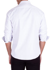 232233 - White Button Up Long Sleeve Dress Shirt
