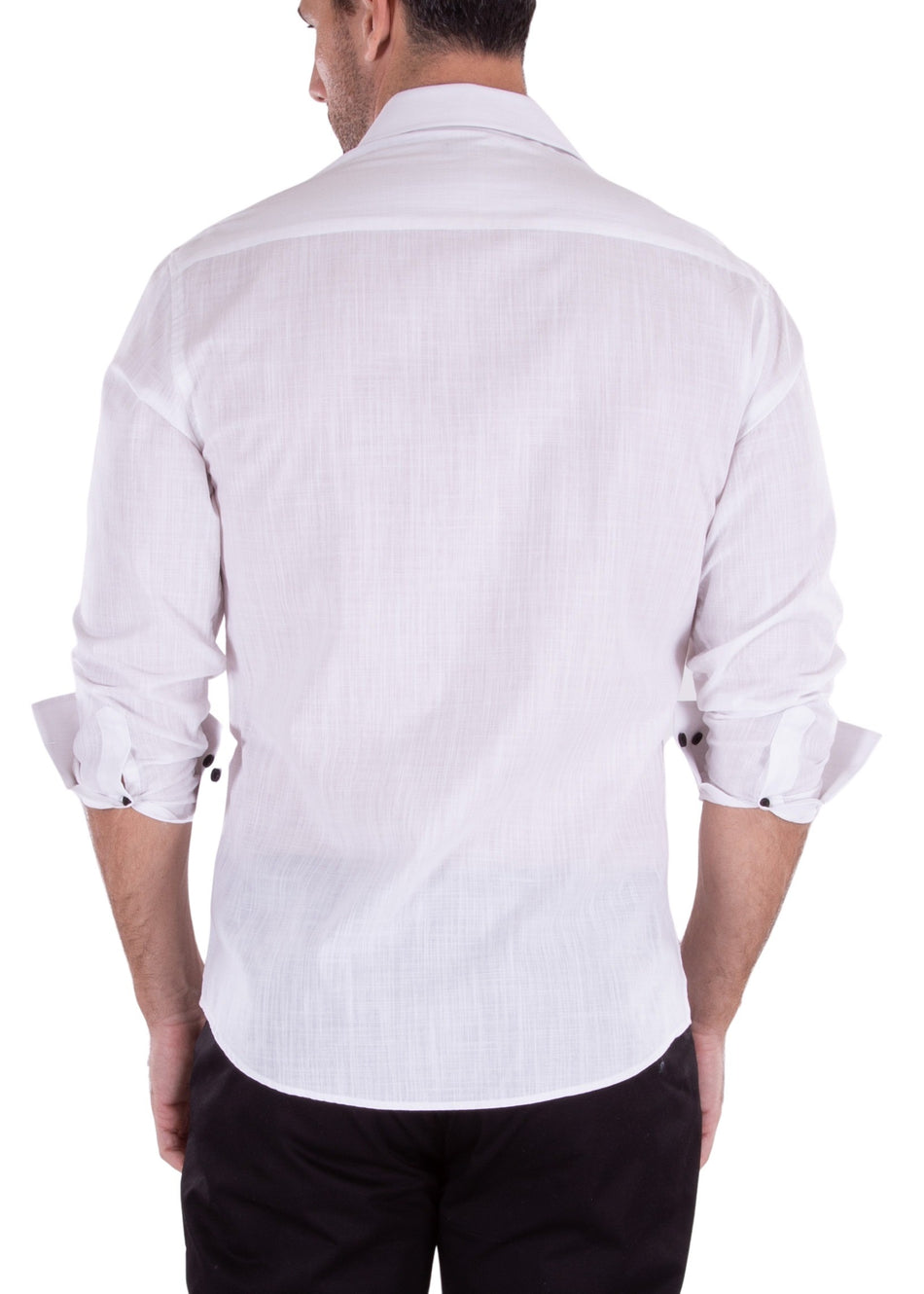 232234 - White Button Up Long Sleeve Dress Shirt