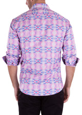 232235- Pink Button Up Long Sleeve Dress Shirt