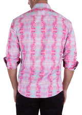 232244- Pink Button Up Long Sleeve Dress Shirt