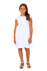 G1002 - White Cotton Dress