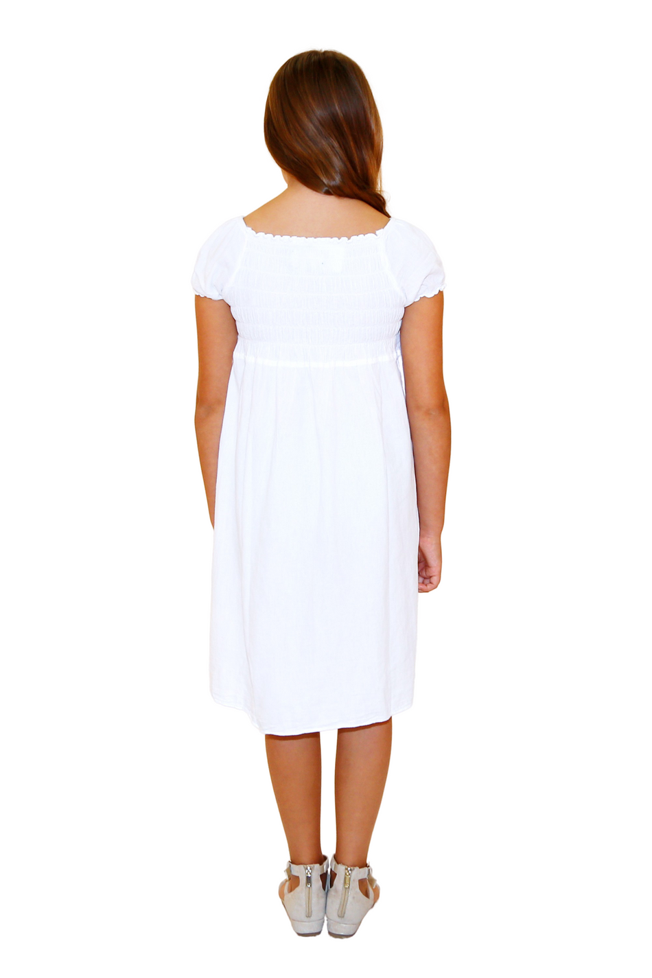 G1003 - White Cotton Dress
