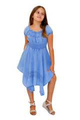 G1004 - Blue Cotton Dress