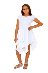 G1004 - White Cotton Dress