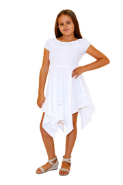 G1004 - White Cotton Dress