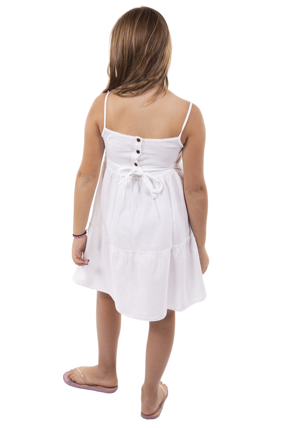 G1111 - White Cotton Dress