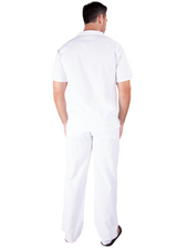 GZ1003 - White Cotton Drawstring Pocket Shirt