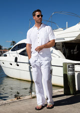 GZ1007 - White Cotton Button Down Pocket Shirt