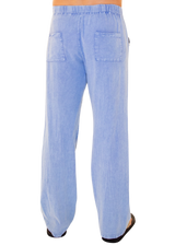 GZ1010 - Blue Cotton Drawstring Waist Pants