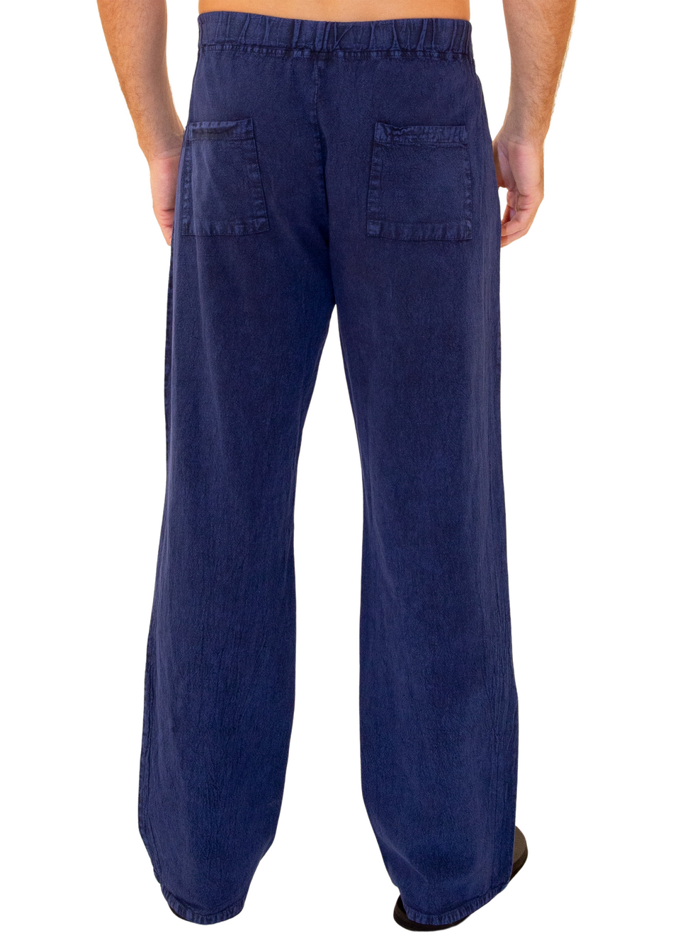 GZ1010 - Navy Cotton Drawstring Waist Pants