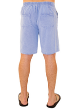 GZ3102 - Blue Cotton Drawstring Waist Shorts