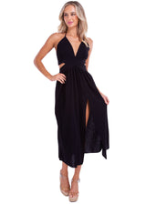 NW1231 - Black Cotton Dress