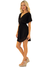 NW1025 - Black Cotton Dress