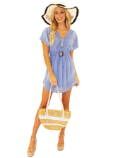 NW1025 - Blue Cotton Dress