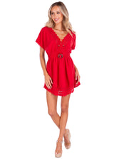 NW1025 - Red Cotton Dress