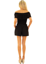 NW1029 - Black Cotton Shorts