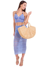 NW1135 - Blue Cotton Skirt