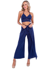 NW1028 - Navy Multiway Cotton Wrap Pants