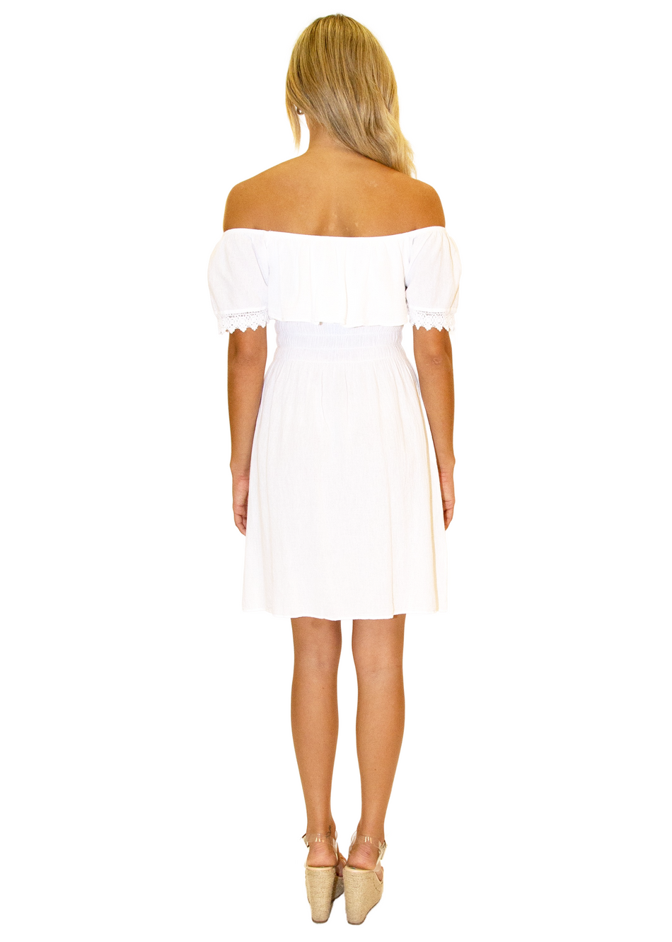 NW1066 - White Cotton Dress