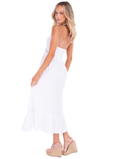 NW1068 - White Cotton Dress