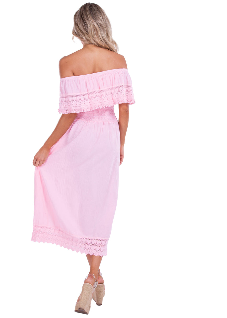 NW1079 - Baby Pink Cotton Dress