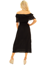 NW1079 - Black Cotton Dress