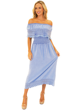 NW1079 - Blue Cotton Dress