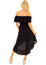 NW1083 - Black Cotton Dress