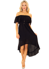 NW1083 - Black Cotton Dress