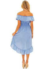NW1083 - Blue Cotton Dress