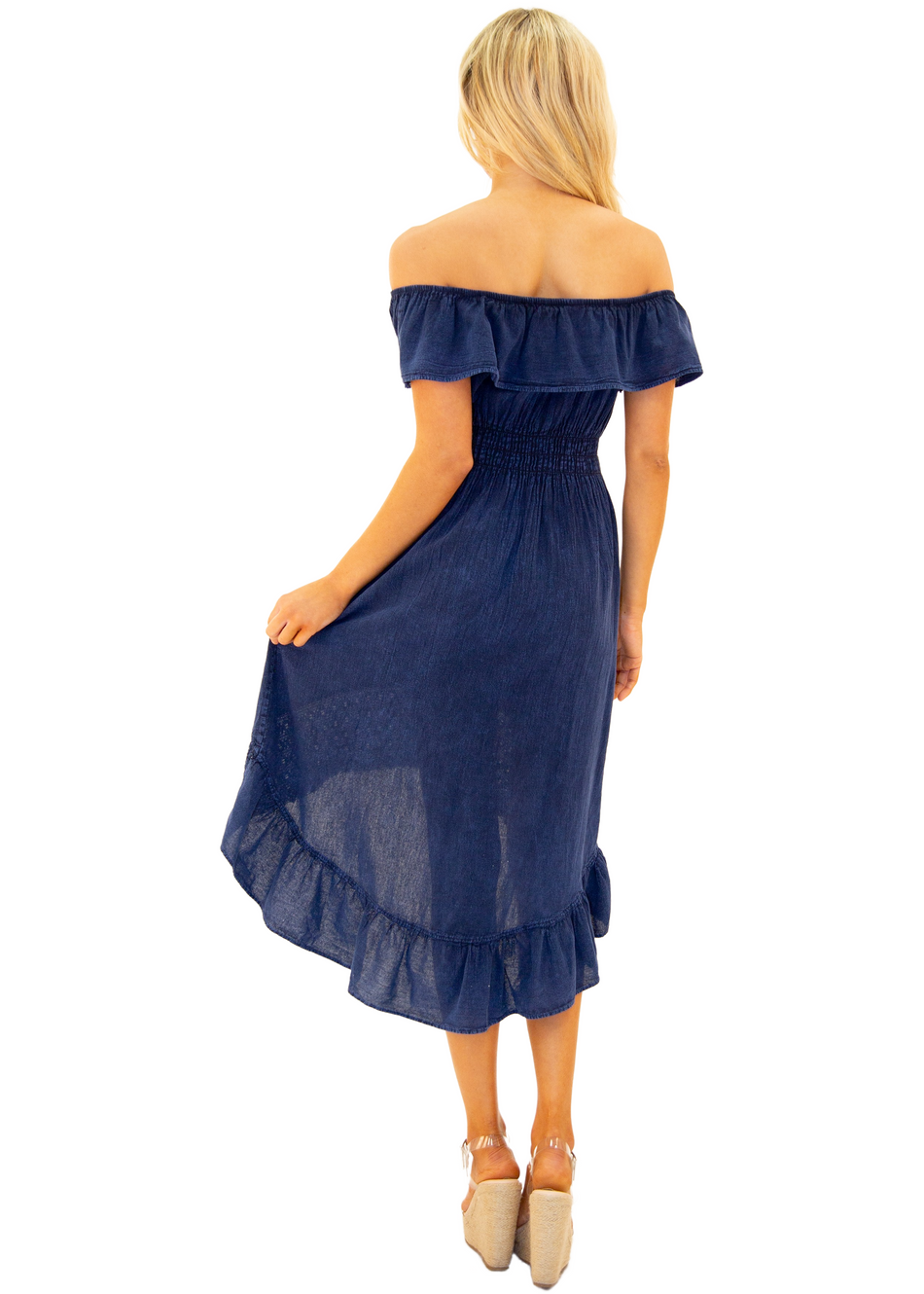 NW1083 - Navy Cotton Dress