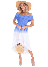 NW1083 - Ocean Blue Cotton Dress