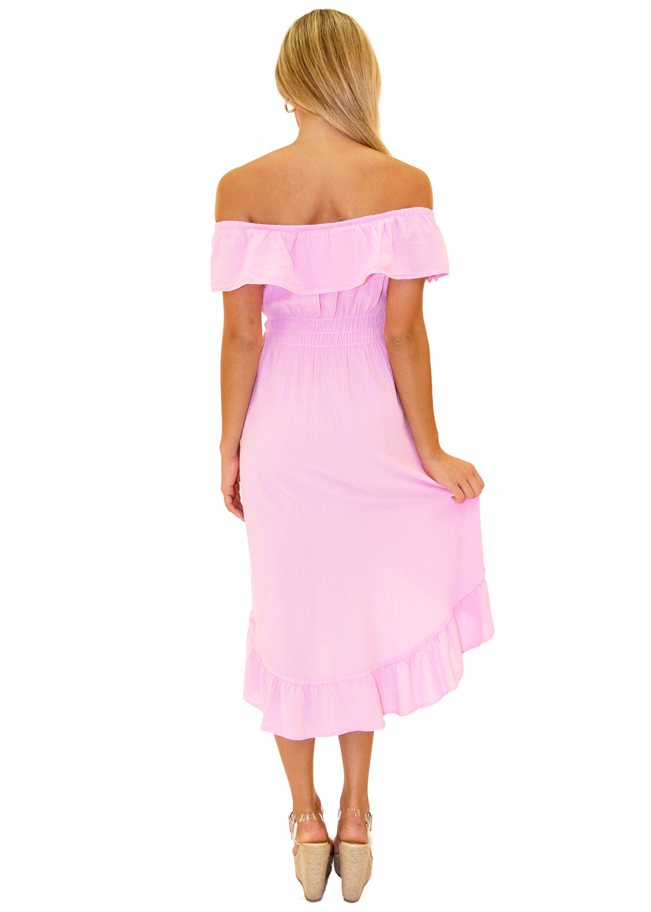 NW1083 - Pink Cotton Dress