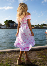 NW1083 - Tie Dye Pink Cotton Dress