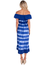 NW1083 - Tie Dye Navy Cotton Dress